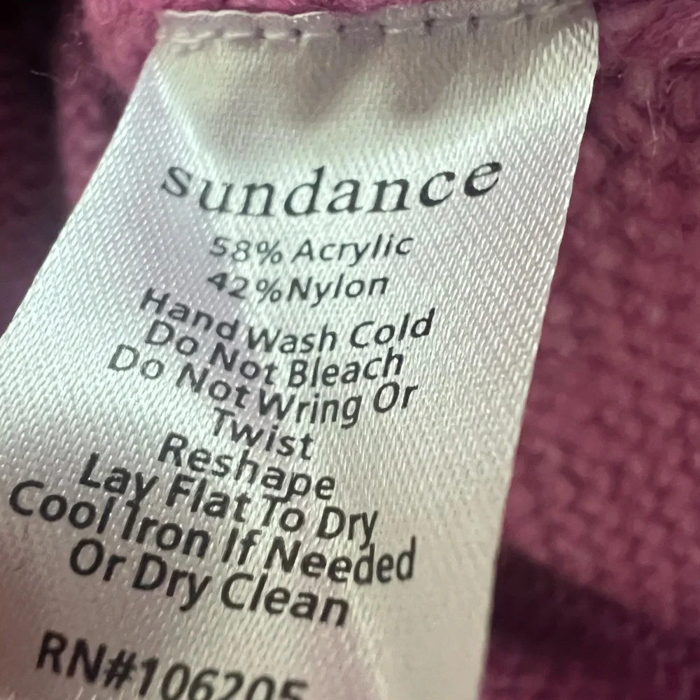 Sundance Equestrian Horse Knit Purple Pink Sweater Size XS - Picture 7 of 8
